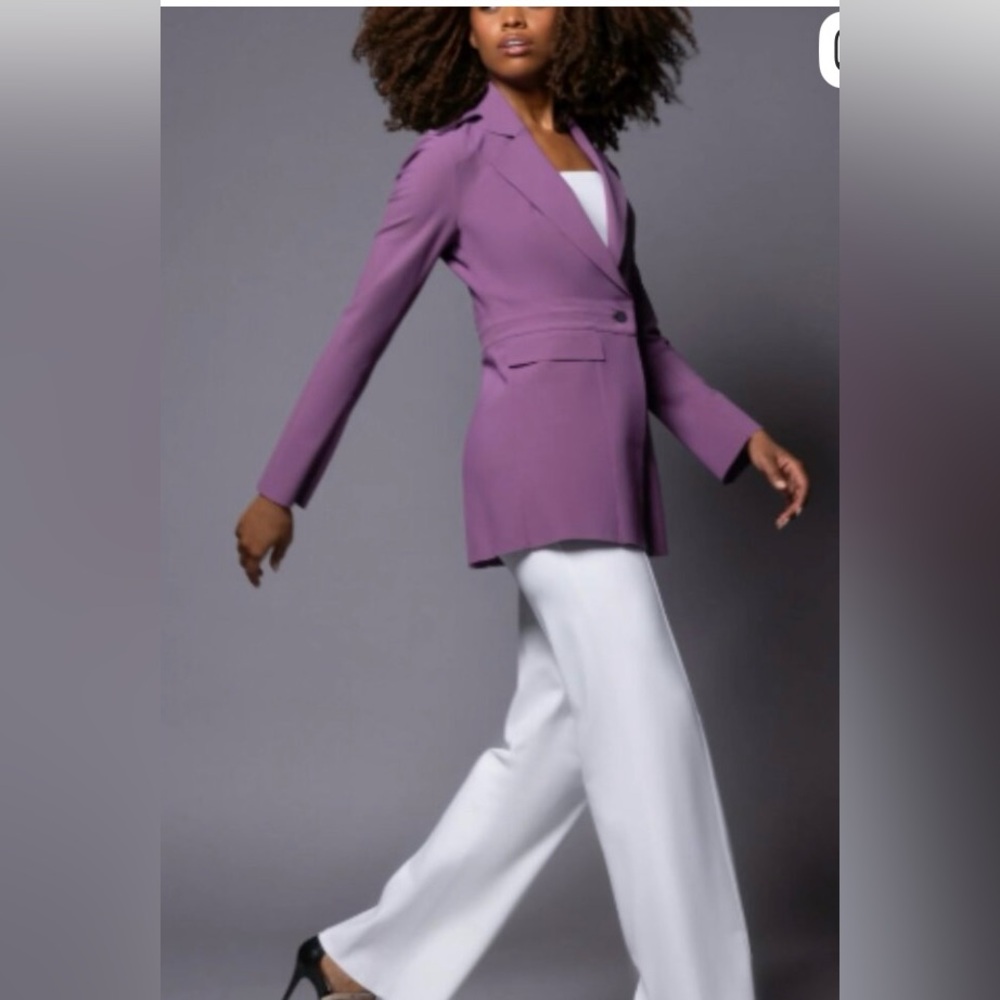 NWT Maria Pinto Esmee Plum / Purple Sz L Ome Botton Jacket, Blazer